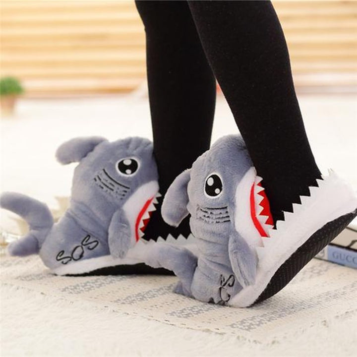 Shark Furry Slippers