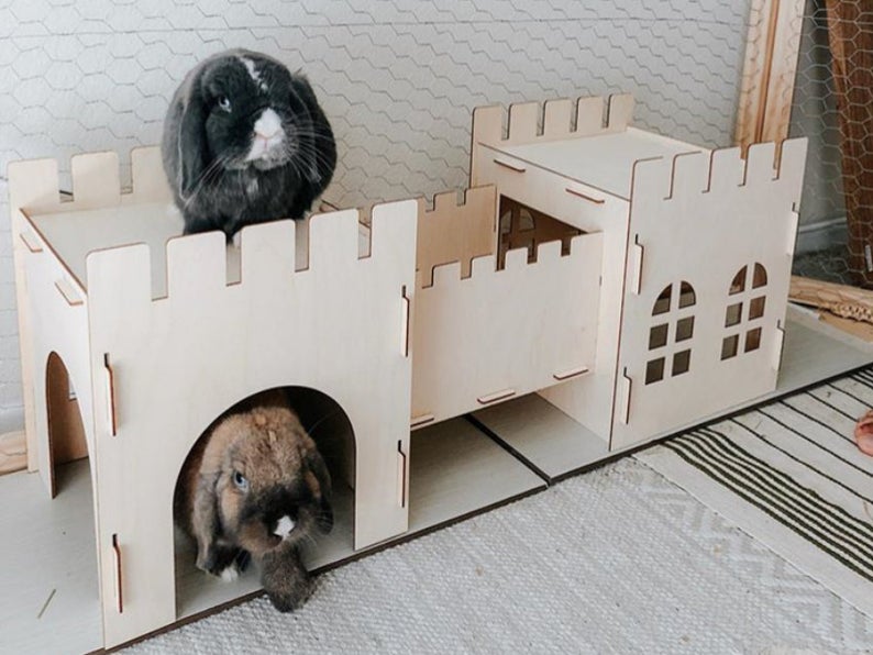 Rabbit Castle Export Quality Assembled Detachable Rabbit Wooden House Guinea Pig Guinea Pig Shelter